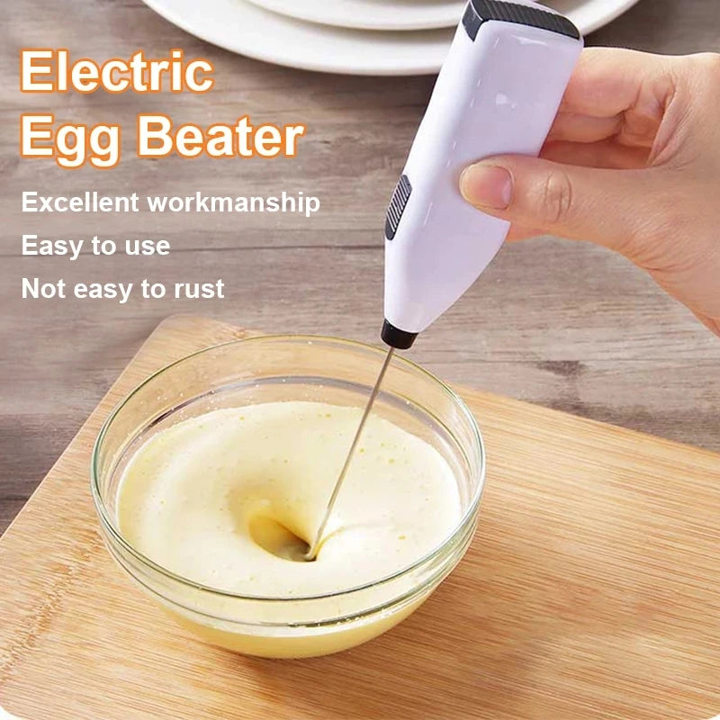 Portable Milk Frother Handheld Mixer | Electric Coffee Foamer Whisk alternate view