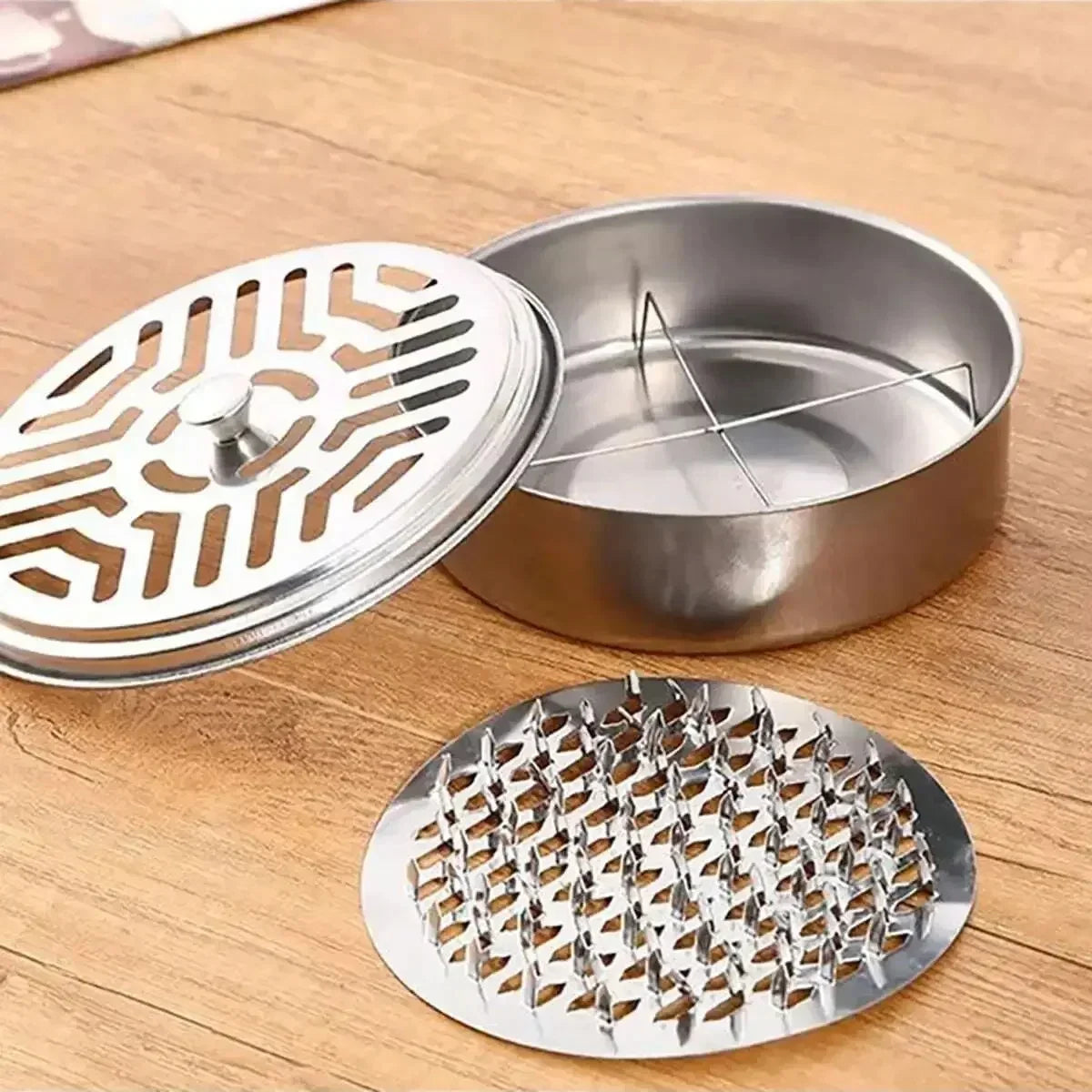 Mosquito Coil Tray Portable Holder Hotel Insect Repellent Rack With Cover Summer An additional angle