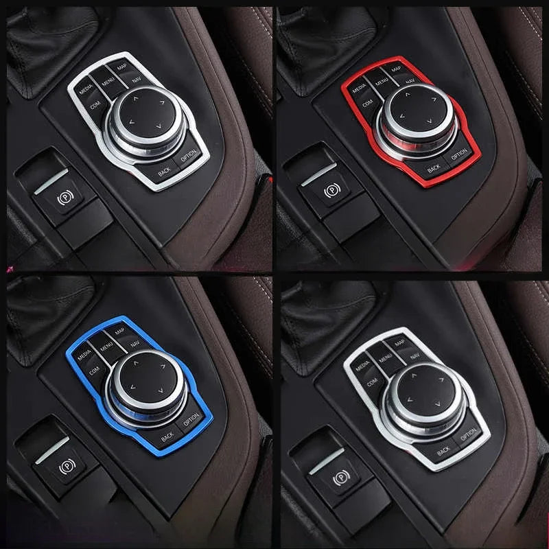 Car Multimedia Buttons Cover Molding Trim Car Accessories Interior for BMW 1 3 4 5 7 Series X1 X3 X4