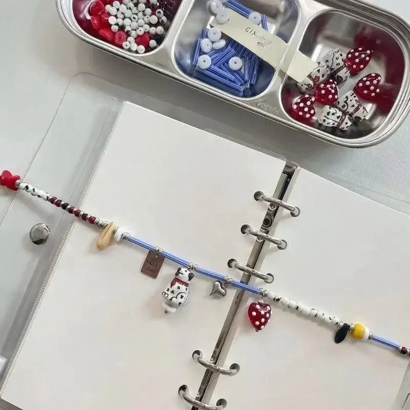Personalized Dalmatian Pendant Necklace | Custom Beaded Jewelry Gift lifestyle view