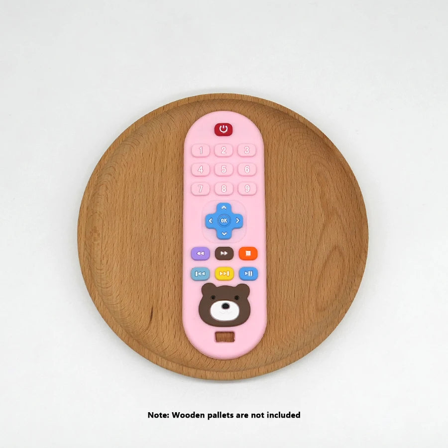 1/4pcs Children's teething remote control silicone material baby teething toys simulat close-up view