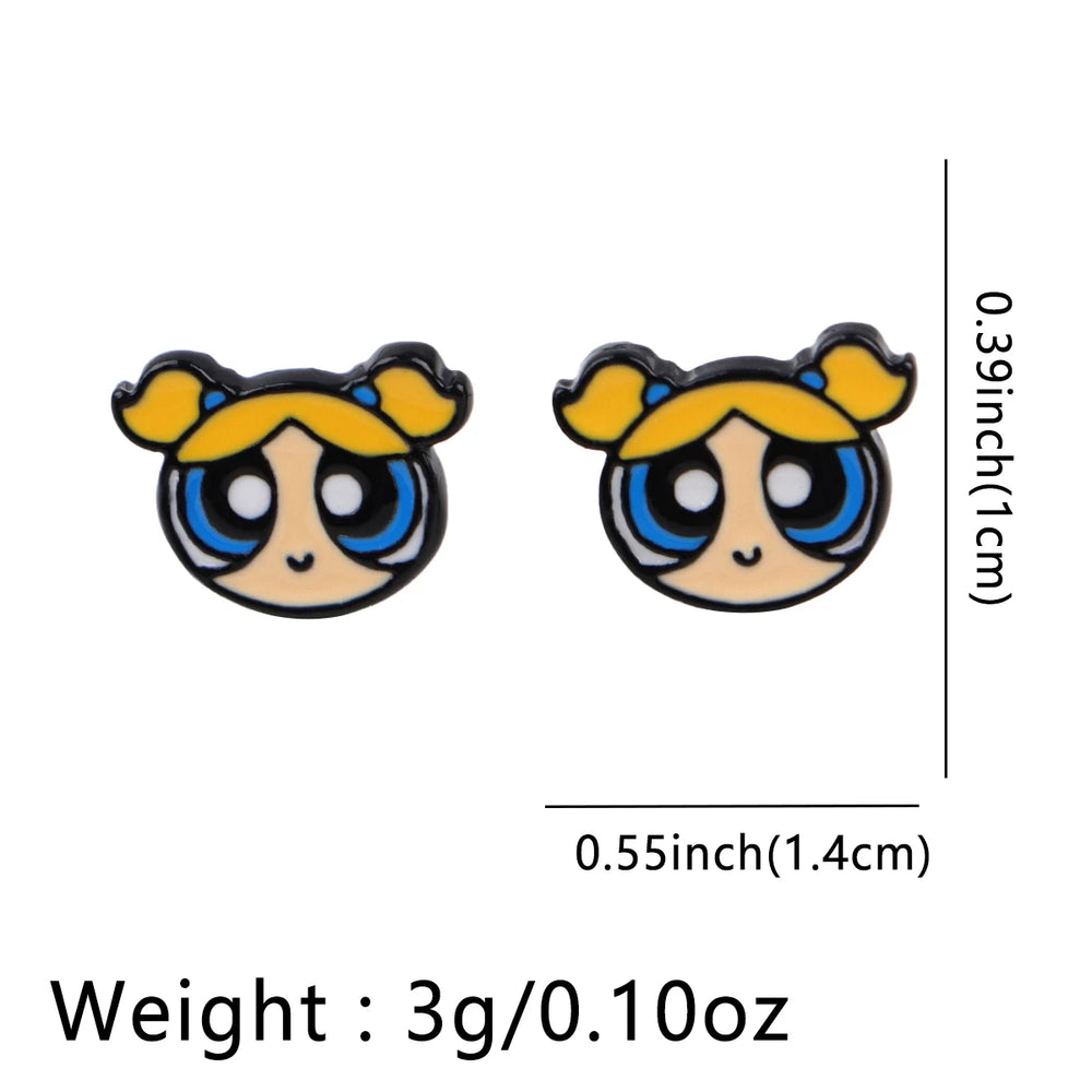 Cute Animal Stud Earrings for Women | Stainless Steel Pierced Jewelry alternate view