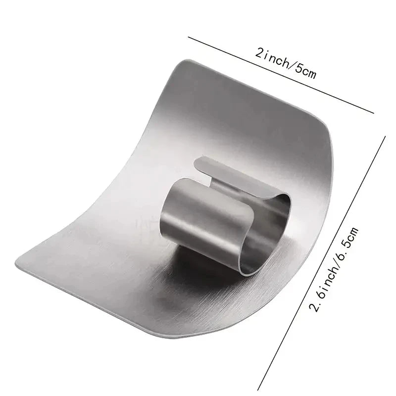 Stainless Steel Vegetable Cutting Finger Guard Hand Guard Kitchen Gadget Protective C lifestyle view