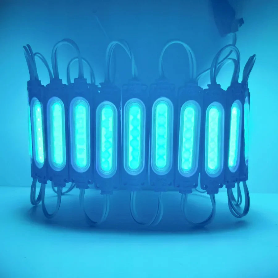 Wholesale 10PCS/lot 12V Multicolour Led Modules COB Light Backlight Shop Banner Waterpro detail view
