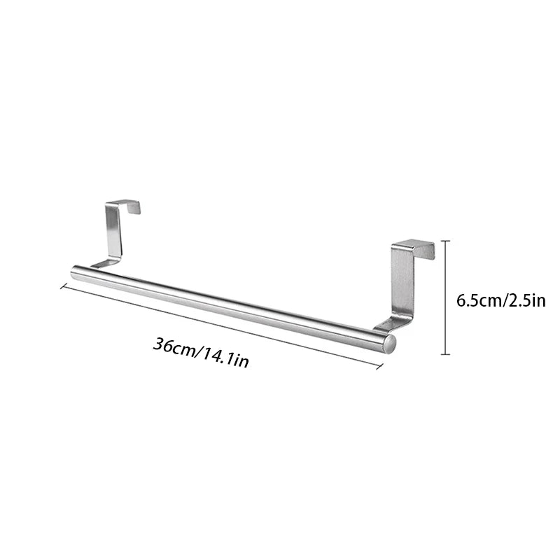 Stainless Steel Towel Rack | Kitchen and Bathroom Under Sink Organizer lifestyle view