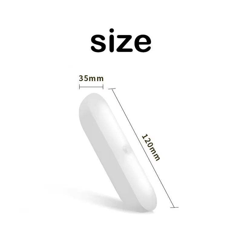 Wireless LED Motion Sensor Night Light | USB Rechargeable Magnetic Closet Lamp additional angle