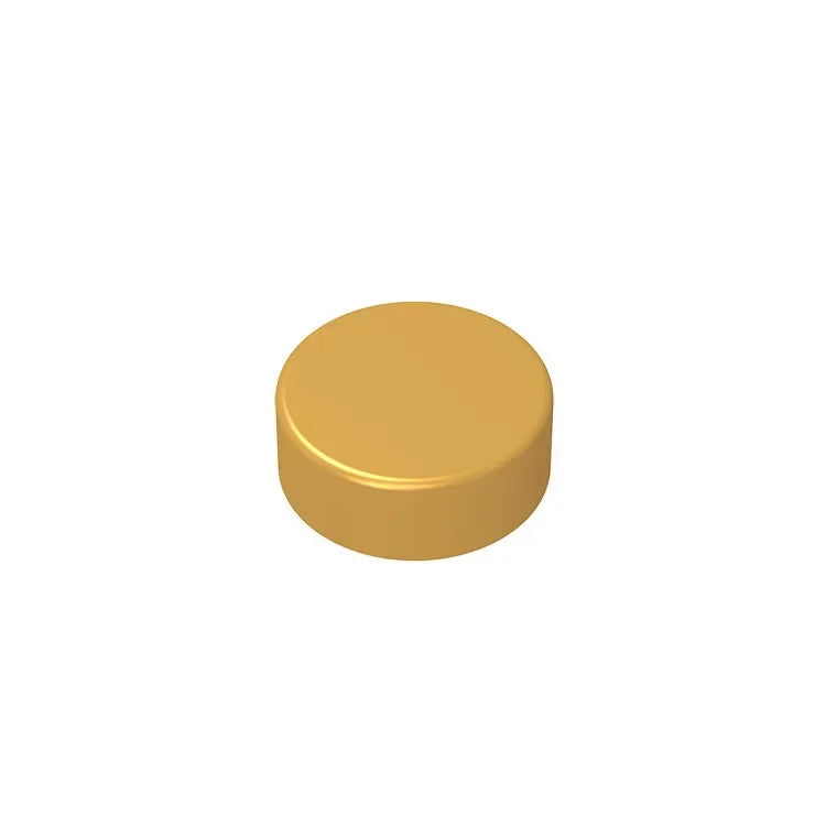 Gobricks GDS-612 Flat Tile 1x1 Round | Compatible Building Block alternate view