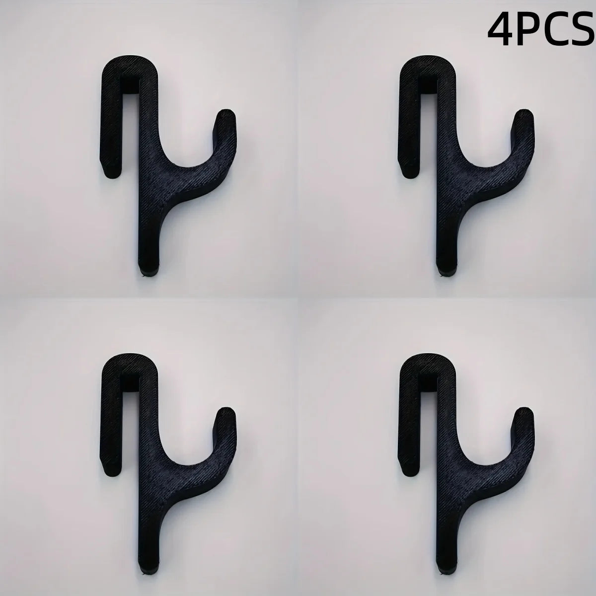 Modern Plastic Shower Hook close-up view