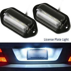 2PCS 6 LED License Plate Light For SUV Truck Trailer Van close-up view