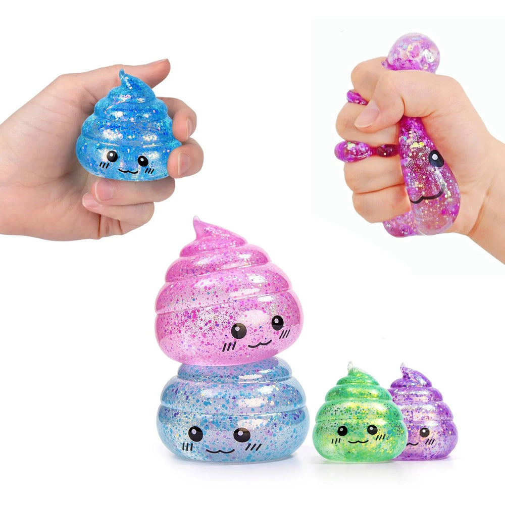 Novelty Squishy Poo Stress Ball Squishies Toys Maltose Funny Stretch Squeeze Fidget Toys for Adults