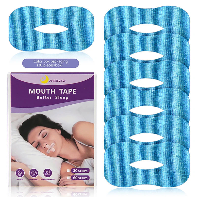 10/30 Pack Anti-Snoring Mouth Stickers | Night Sleep Aid for Nasal Breathing additional angle