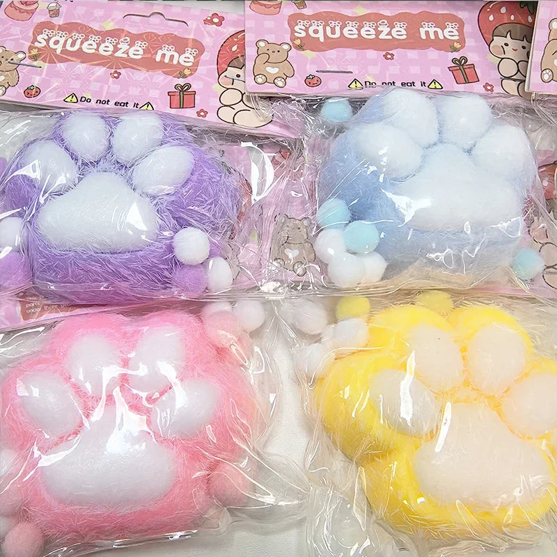 Squeeze Cat Paw Toys Cute Soft Abreact Relief Relax Toys Sticky Decompressing Pinchin alternate view