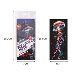 12Pcs Stylus Animal Scratch Art Set with Bookmark Paper for Kids DIY Creative Drawing close-up view