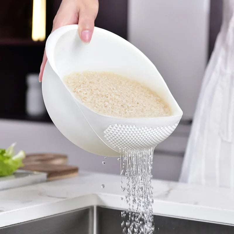 Basket Colander Plastic Sieve Fruit Vegetable Bowl Drainer Cleaning Tools Home Kitche alternate view