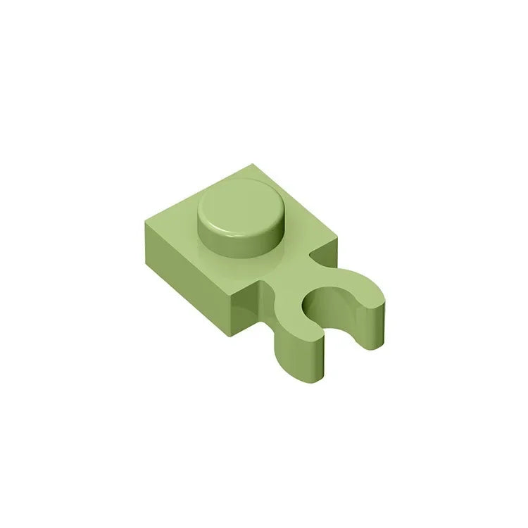 Gobrick GDS-814 PLATE 1X1 W. HOLDER | Building Block for DIY Creations additional angle