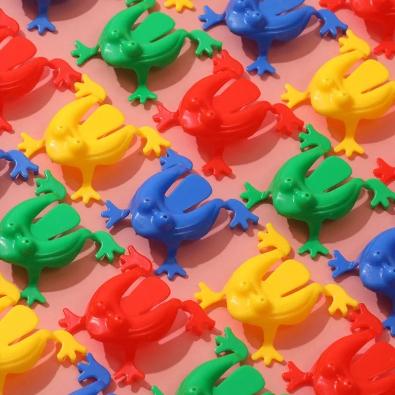 10/20Pcs Jumping Frog Bounce Fidget Toys For Kids Novelty Assorted Stress Reliever To alternate view