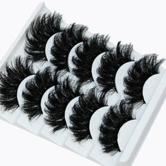 Thick Dramatic Faux Mink Eyelashes | 5 Pairs of Fluffy 3D Lashes for Dramatic Volume detail view