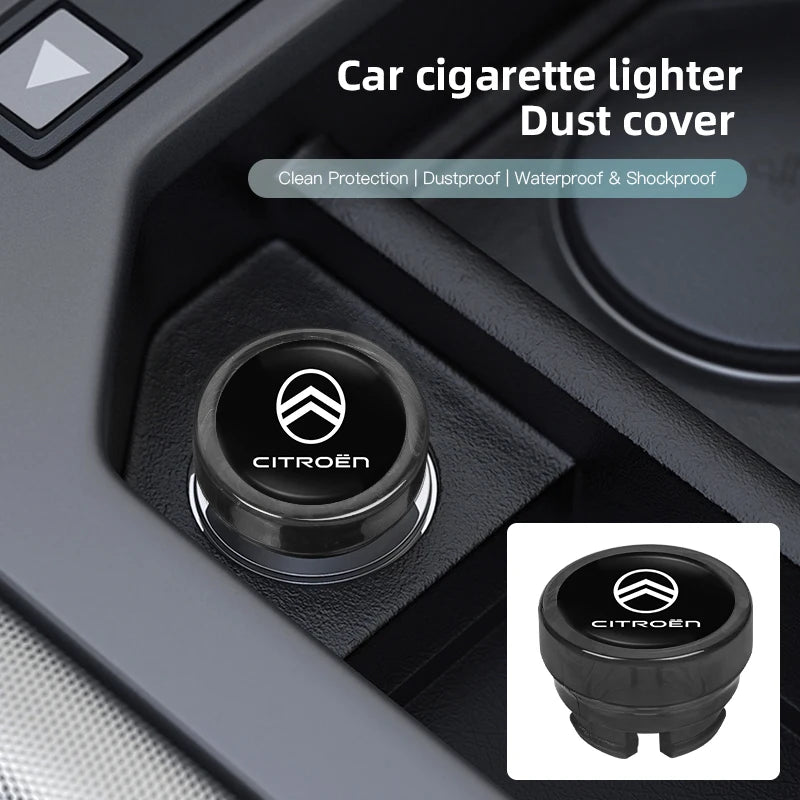 Citroen Cigarette Lighter Dust Cover | Dust Proof Plug for Citroen C1 C2 C3 C4 C5 C6 C close-up view