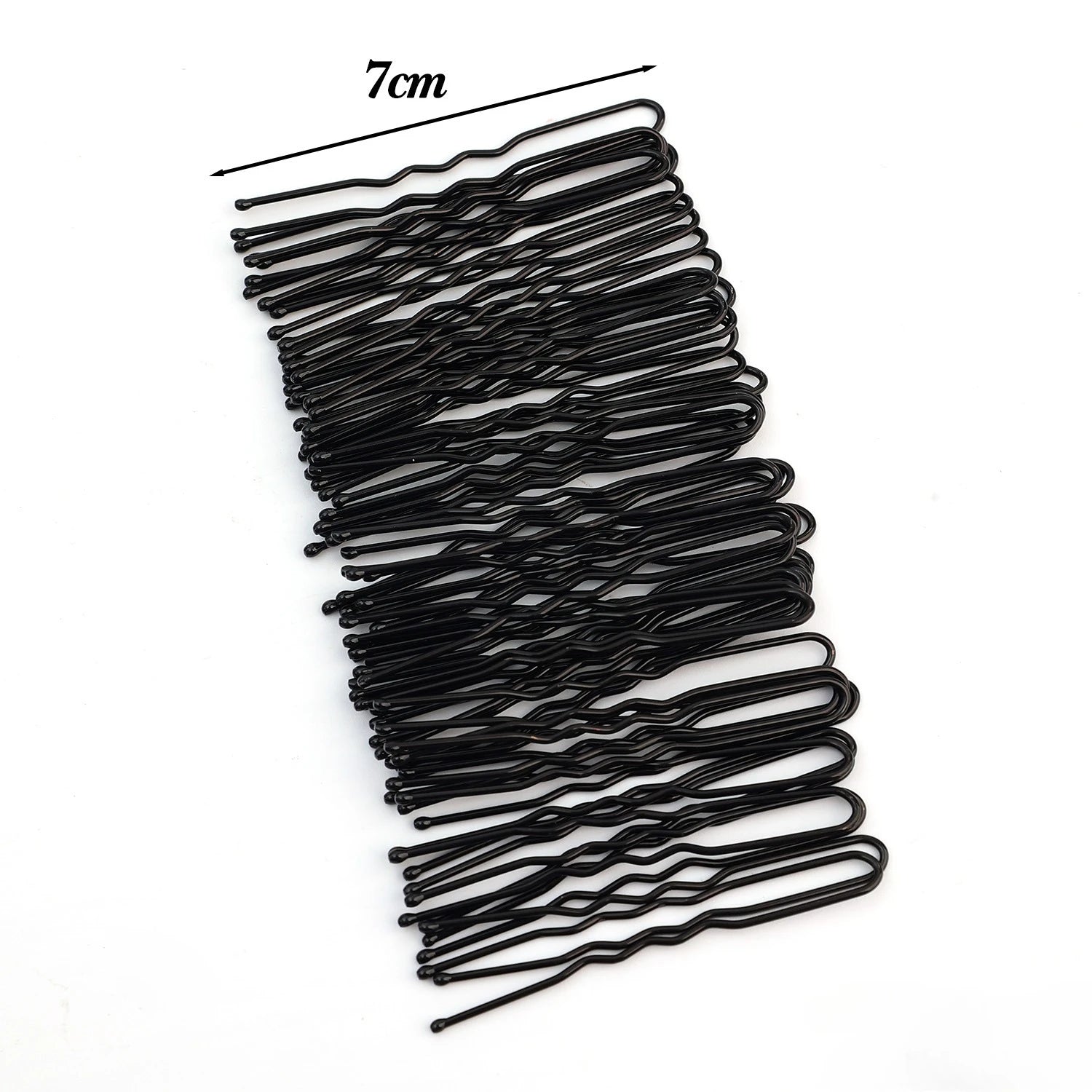 Black U Shaped Hair Pins Strong Hold Metal Bobby Pins Versatile Updo Hair Clip for Brida detail view