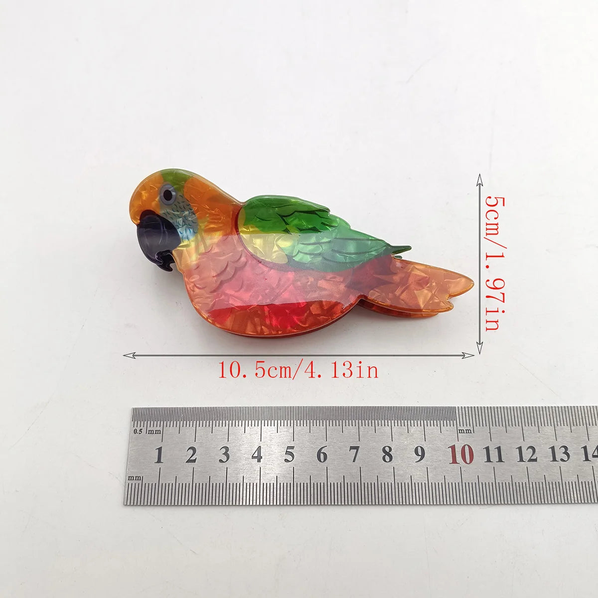 New Bird Series Hair Claw Cartoon Acetate Claw Clip Animal Design Hair Clips Hairpin H close-up view