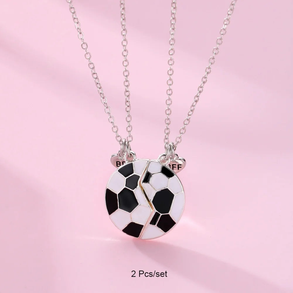 3 Pcs/set Best Friends Pendant Necklace For Woman Magnetic Adjustable Rainbow Daisy additional angle