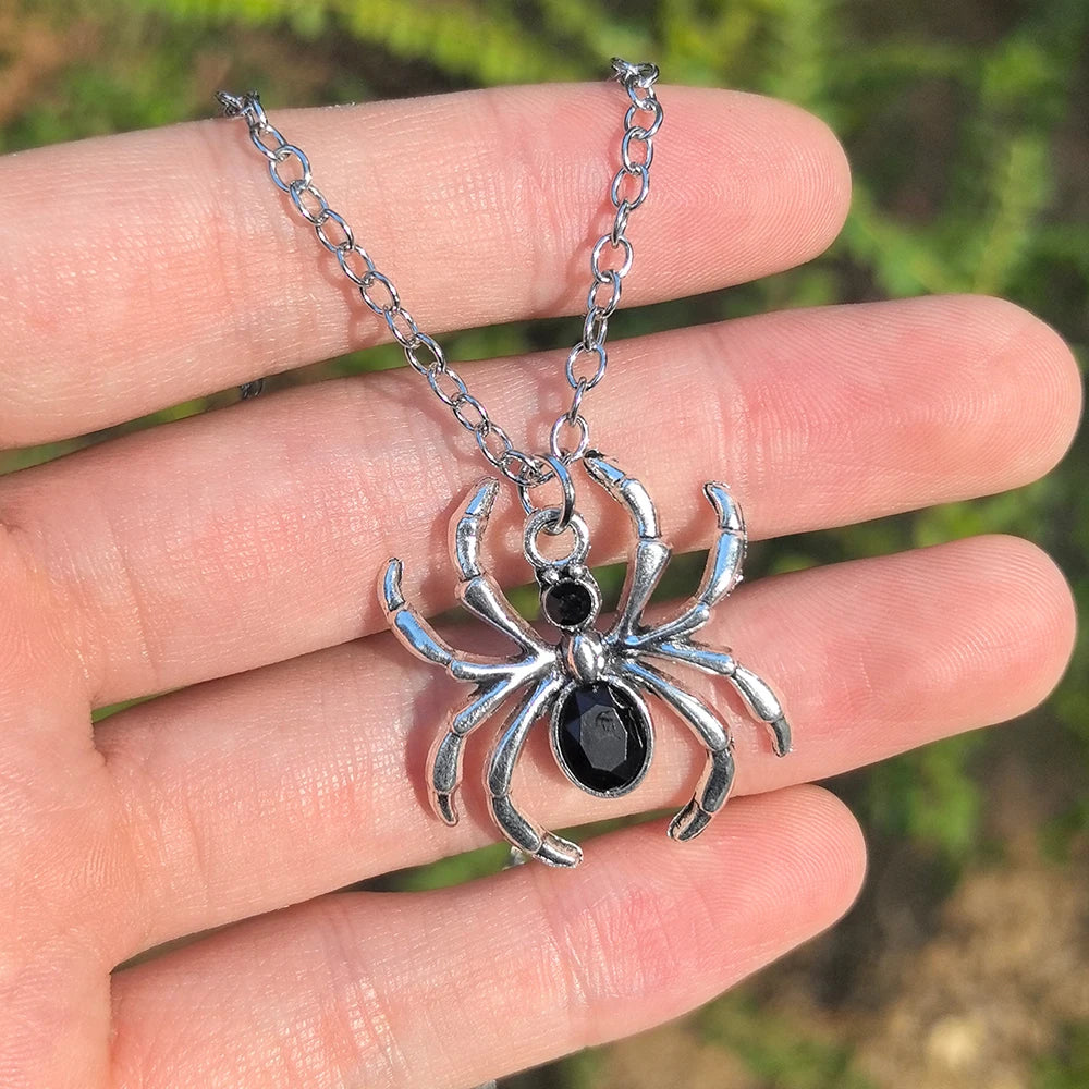 Special Wind Cross Skeleton Spider Set Necklace, Y2K Personalized Trendy Cool Girl additional angle