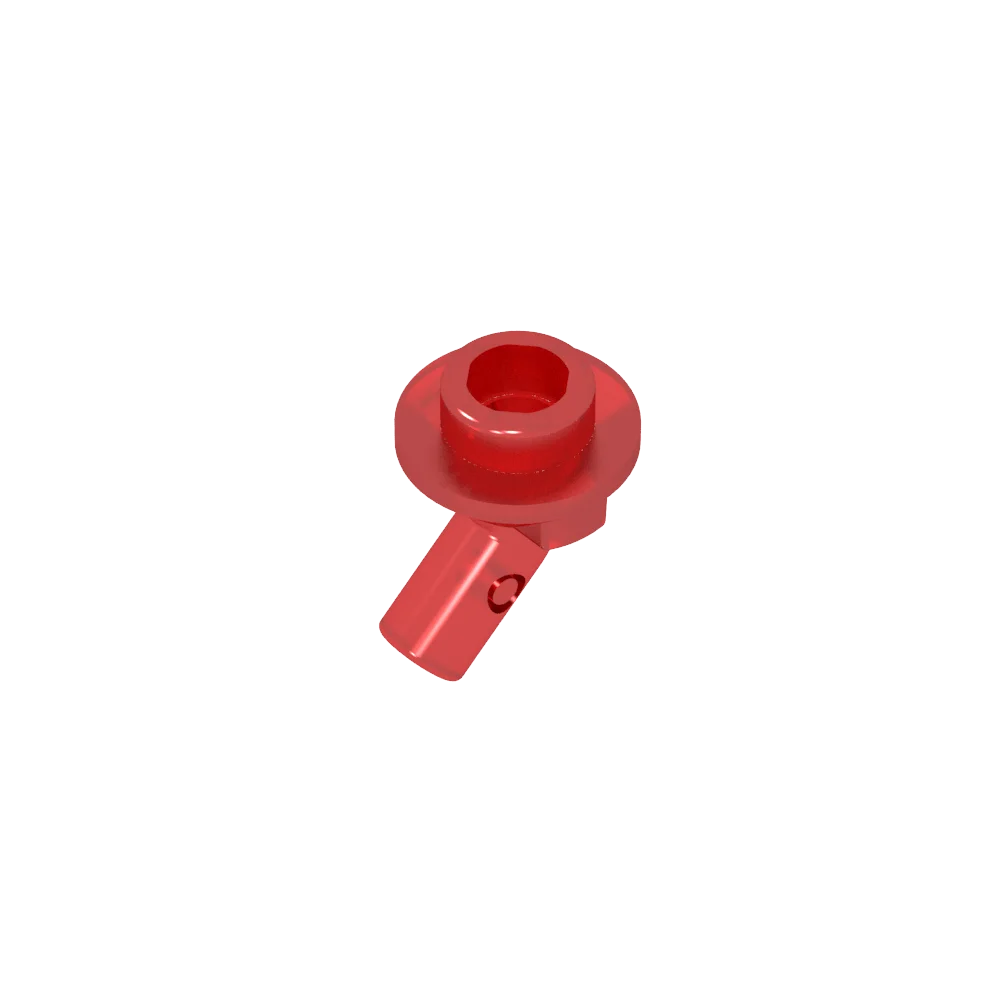 Gobricks GDS-2192 Bar, Angled with Stud on End | Compatible with Lego 65578 Technical close-up view