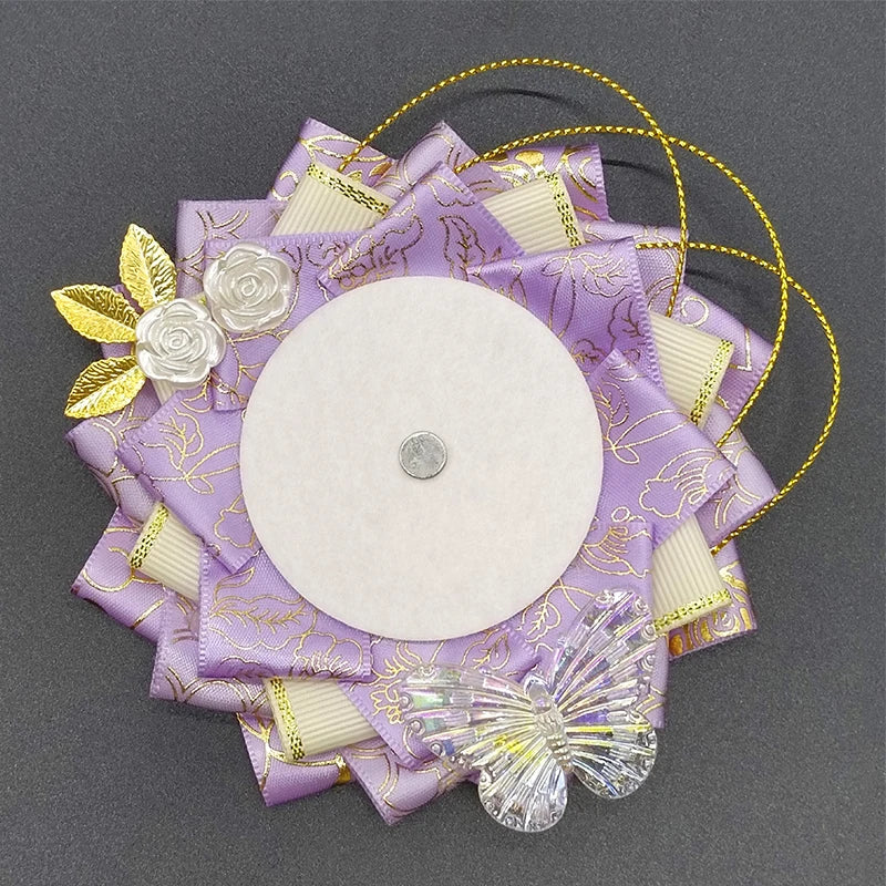Fashion Ribbon Cosplay Ita Bags Rosette Protection Flower Pin Holder Adapt to 55-75mm close-up view