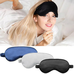 Silk Sleep Eye Mask for Women | Travel Blindfold with Light Blocking alternate view