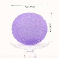 Ice Ball Maltose Squishy Toy | Blue Mochi Sensory Fidget for Stress Relief close-up view