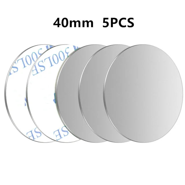 5PCS Car Phone Holder Metal Plate Magnetic Holder Round Square Sticker iron Sheet for close-up view