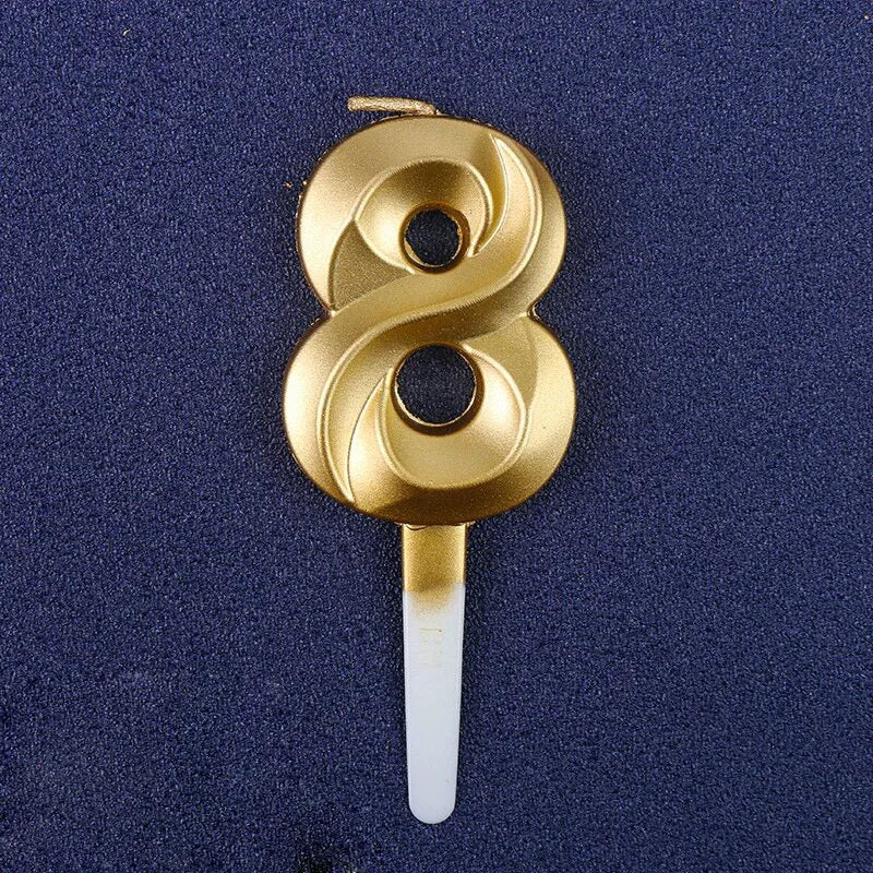Candles Digital Candle Cake Topper Birthday Party Wedding Cake close-up view