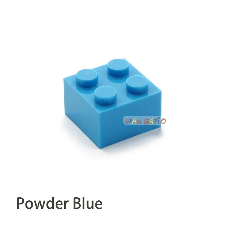 60pcs DIY Building Blocks Thick Figures Bricks 2x2 Dots | Educational Creative Toy fo lifestyle view