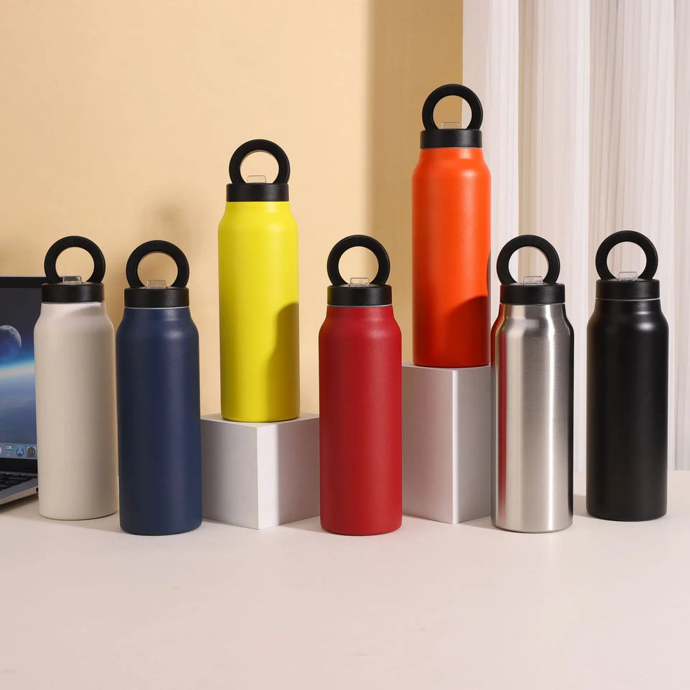Painted Sports Thermos Steel Double Wall 24oz/700ml Water Vacuum Flask Water Bottle Magn detail view