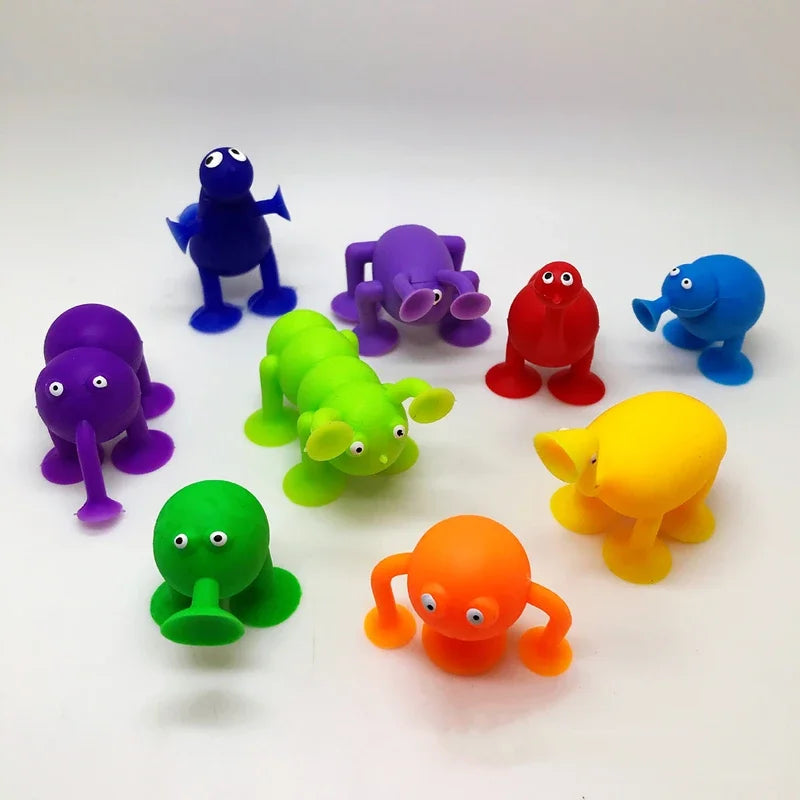 Random Mini Sucker Suction Cup Dolls Explore the Seas with Marine Life Action Figures and Toy Capsul