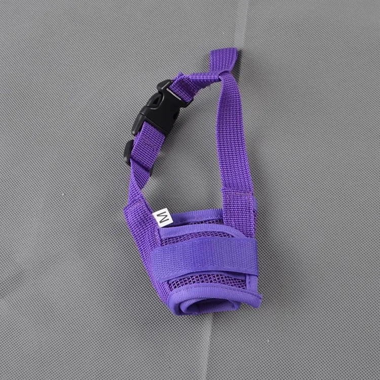 Anti Barking Dog Muzzle For Small Large Dogs Adjustable Mesh Breathable Pet Mouth Muz lifestyle view