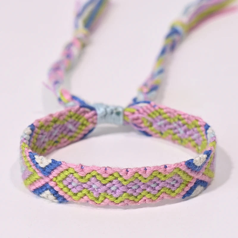 Rope Weave Bohemia Friendship Bracelet | Handmade Summer Beach Style Jewelry close-up view