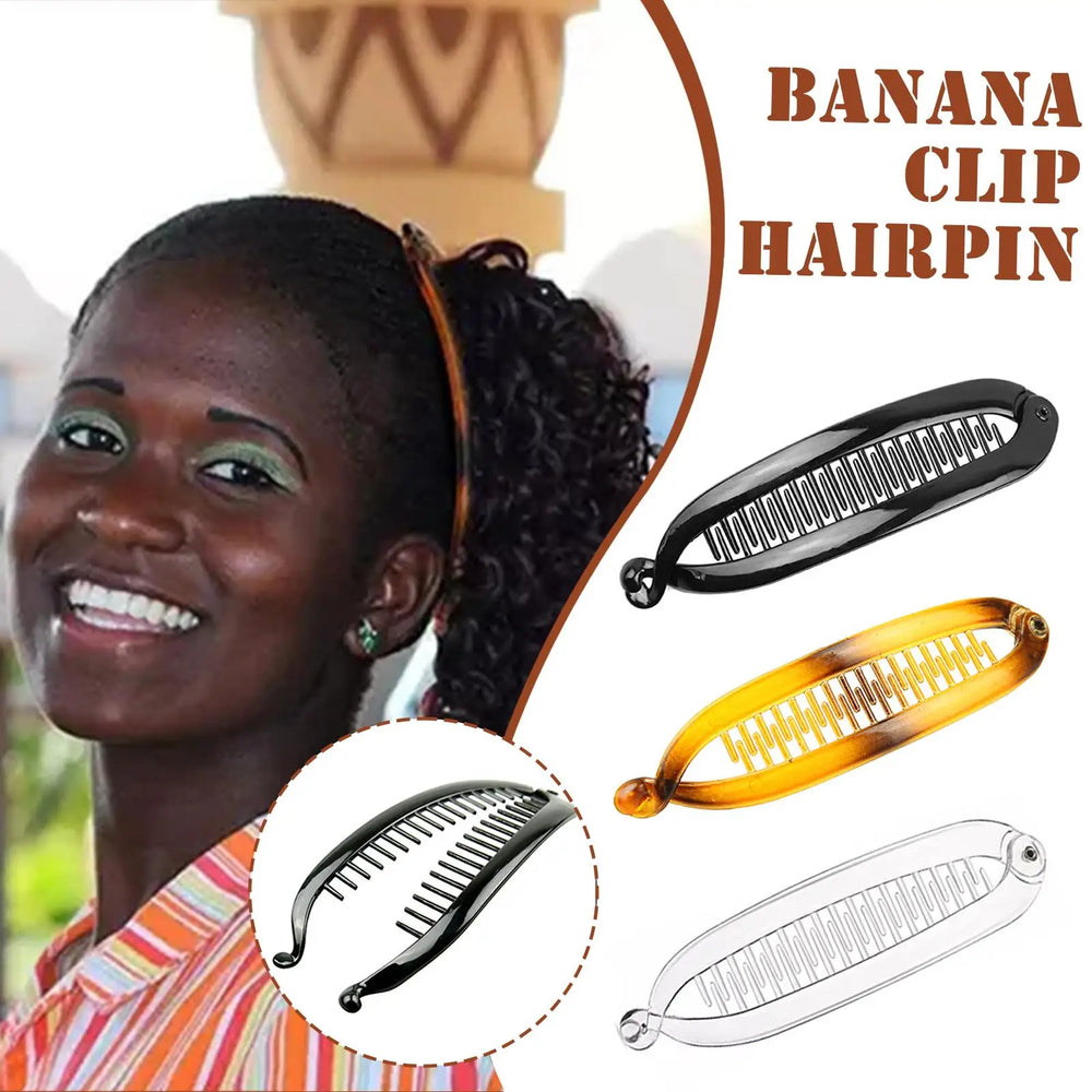 Banana Hair Clip Barley Twist Claw Clip 15CM Women Girls detail view