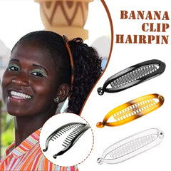 Banana Hair Clip Barley Twist Claw Clip 15CM Women Girls detail view