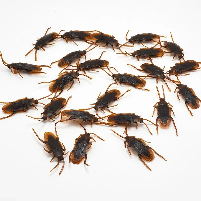 5-50Pcs Special Lifelike Model Simulation Fake Rubber Cock Cockroach Roach Bug Roache alternate view