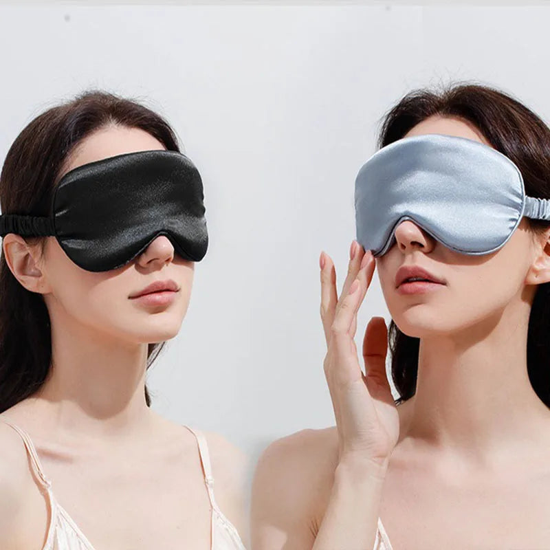 Imitated Silk Sleep Eye Mask | Soft Comfortable Sleeping Shield for Light Blocking additional angle