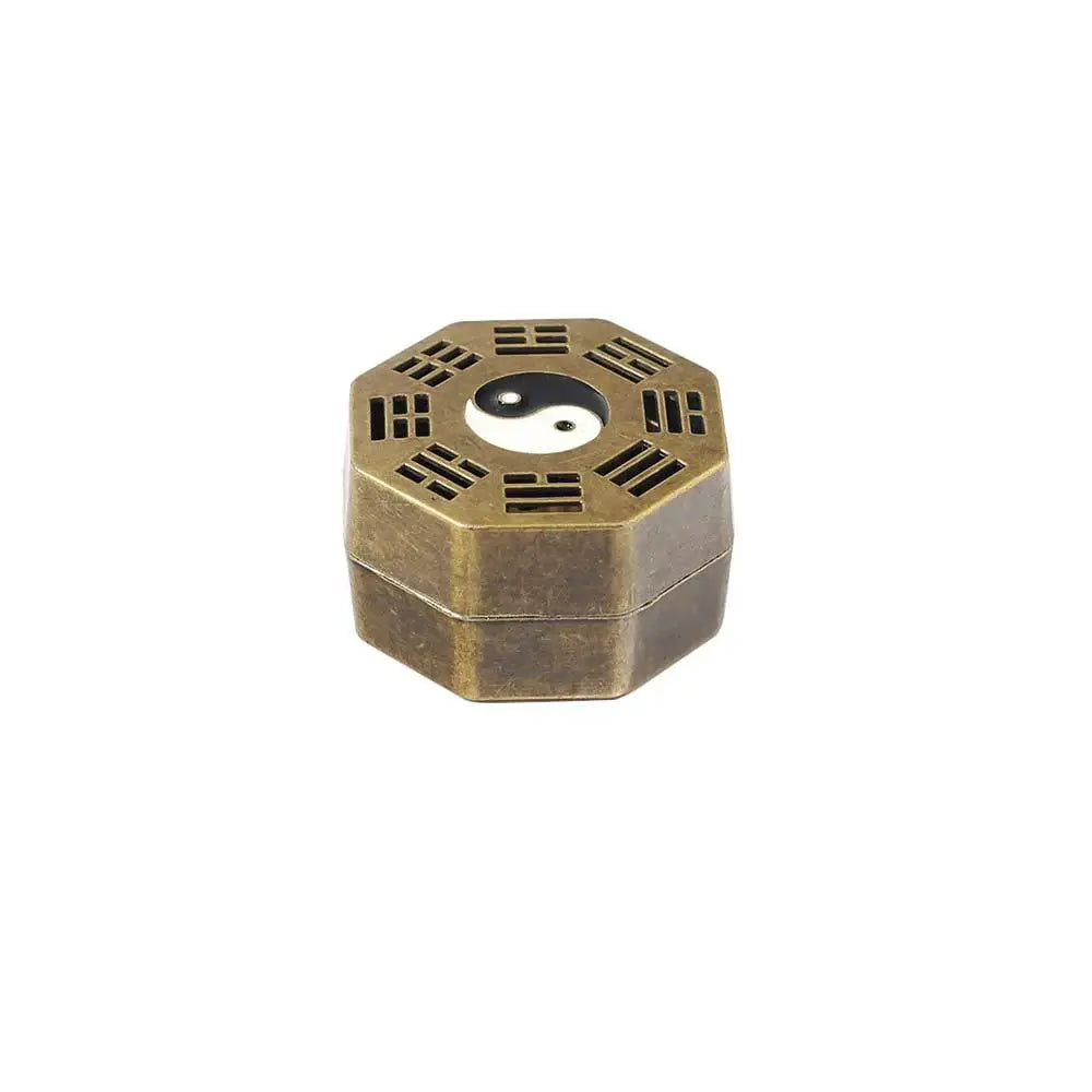 Mini Eight Diagrams Incense Stove | Metal Indoor Incense Burner Tray alternate view