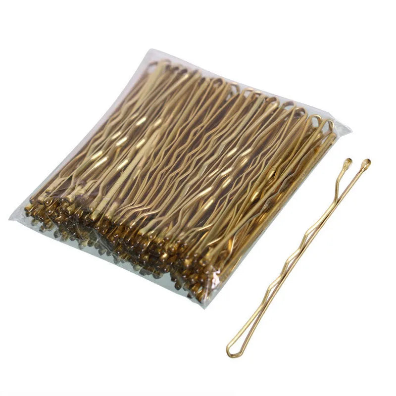 50/100/150PC Black Hairpins For Women Hair Clip Lady Bobby Pins Invisible Wave Hairgri close-up view