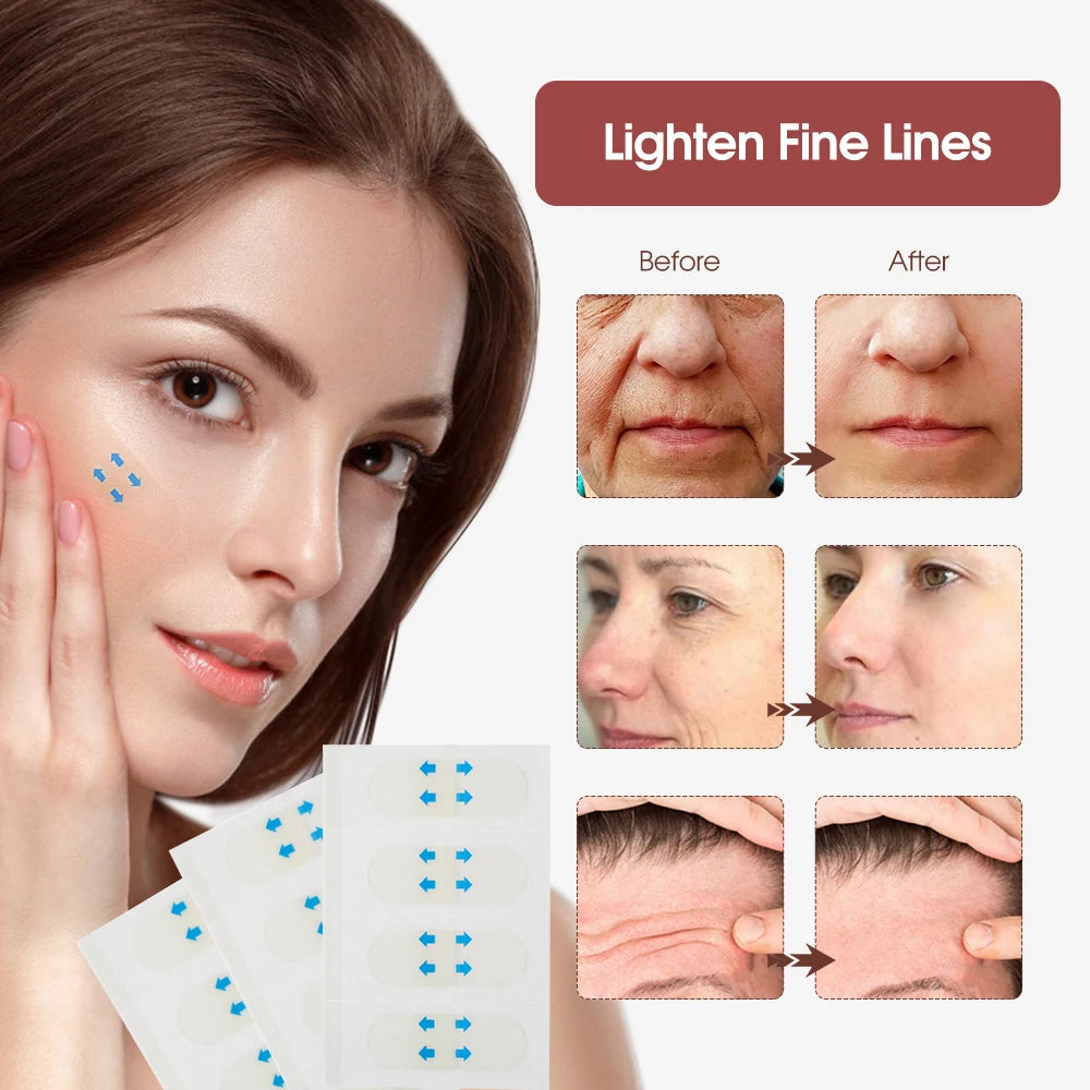 80-Piece Invisible Face Lifting Tapes | Instant V-Shape Facial Slimming Stickers detail view