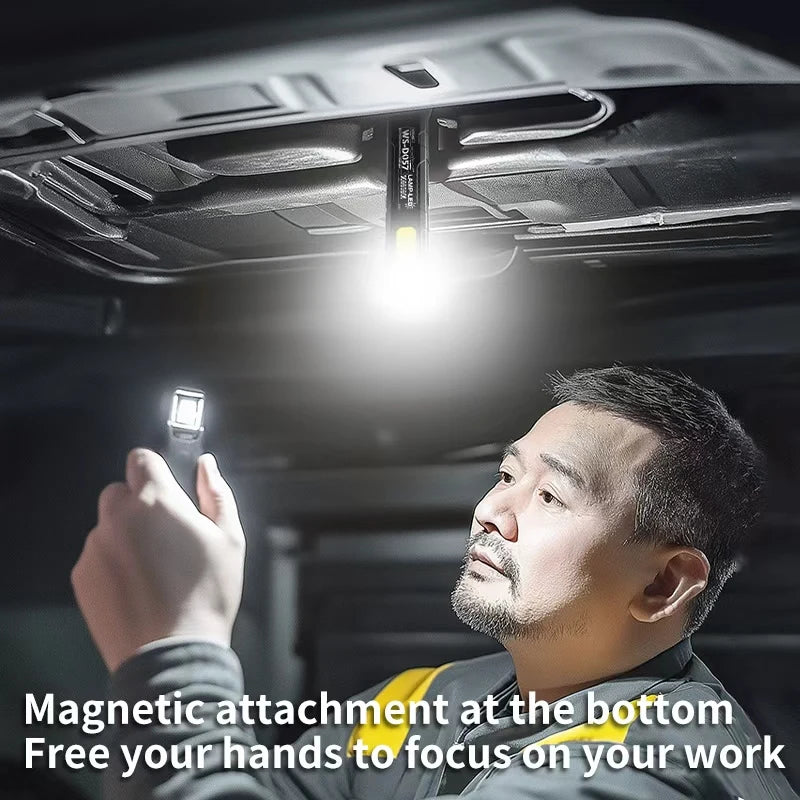 LED Keychain Flashlight Rechargeable | 550LM Portable Mini Torch with Magnet lifestyle view