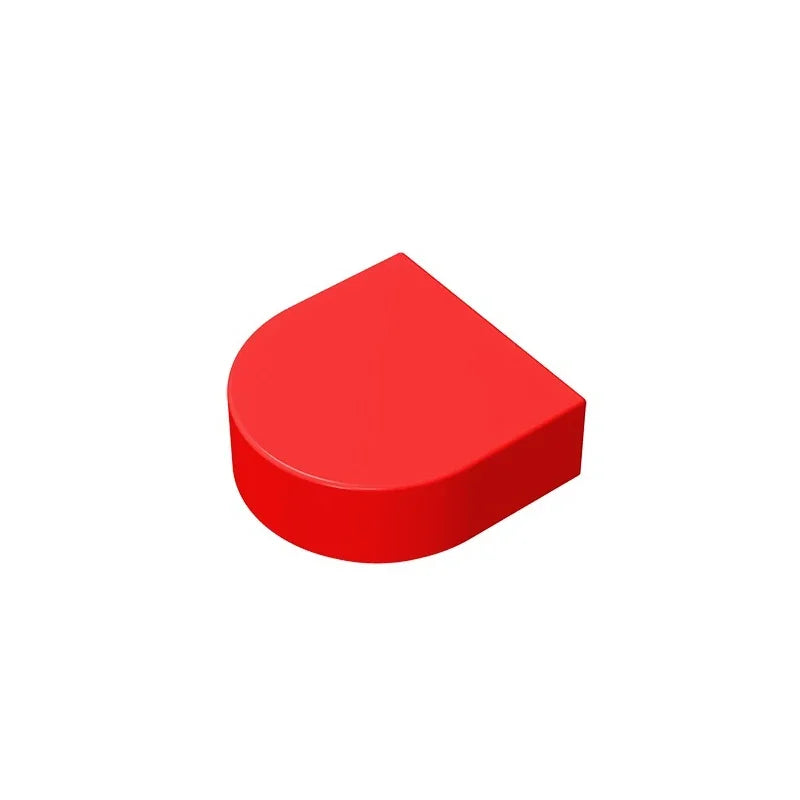 Gobricks Tile Round 1 x 1 Half Circle Extended | Compatible Brick Building Block lifestyle view