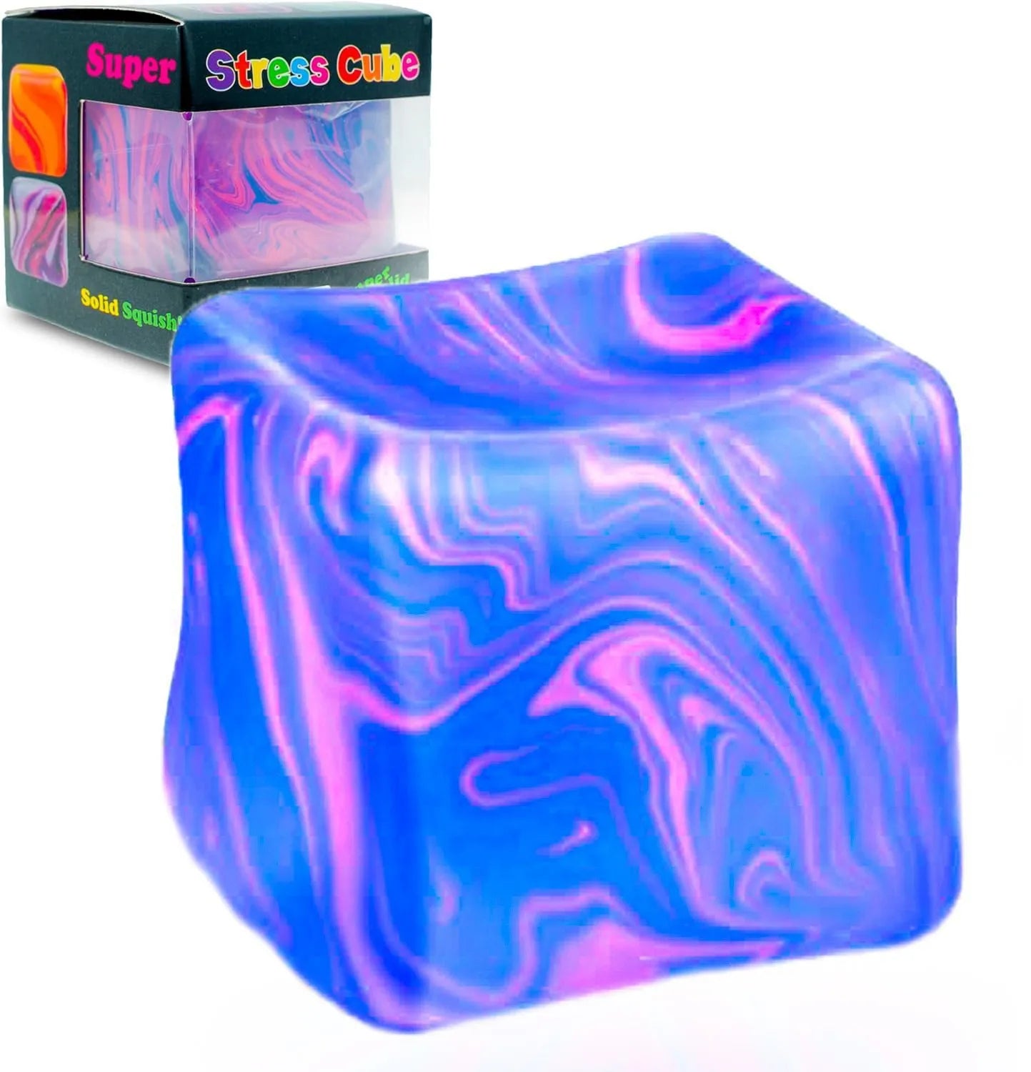 Needoh Style Snowflake Ice Cube Malt Sugar Squishy | Blind Box Stress Relief Toy close-up view