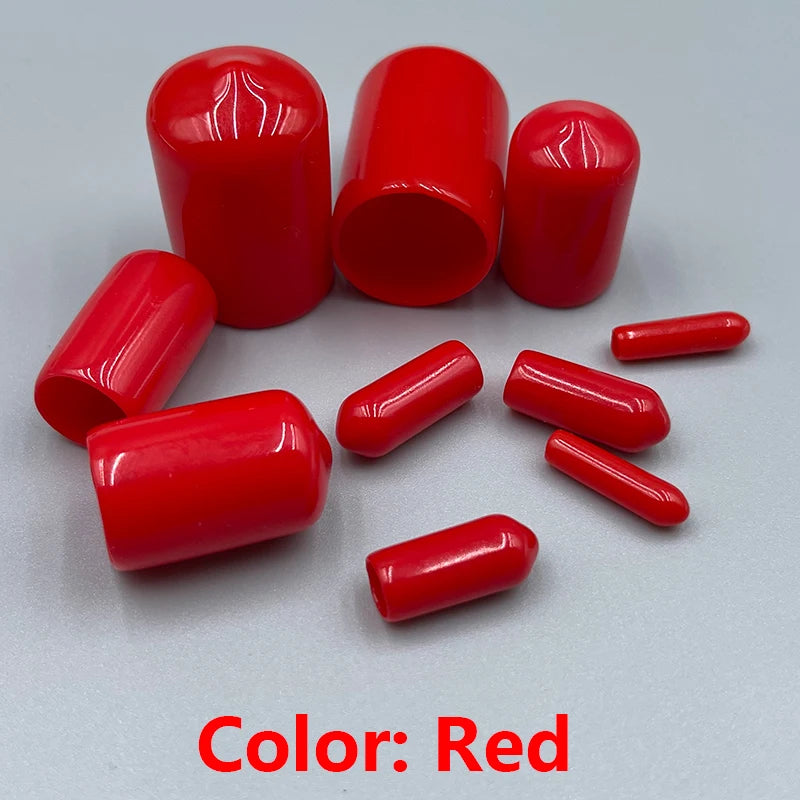 7 Colors In Stock PVC Rubber Cap Silicone Cover Plastic Pipe Sleeve Hub Thread Protec lifestyle view