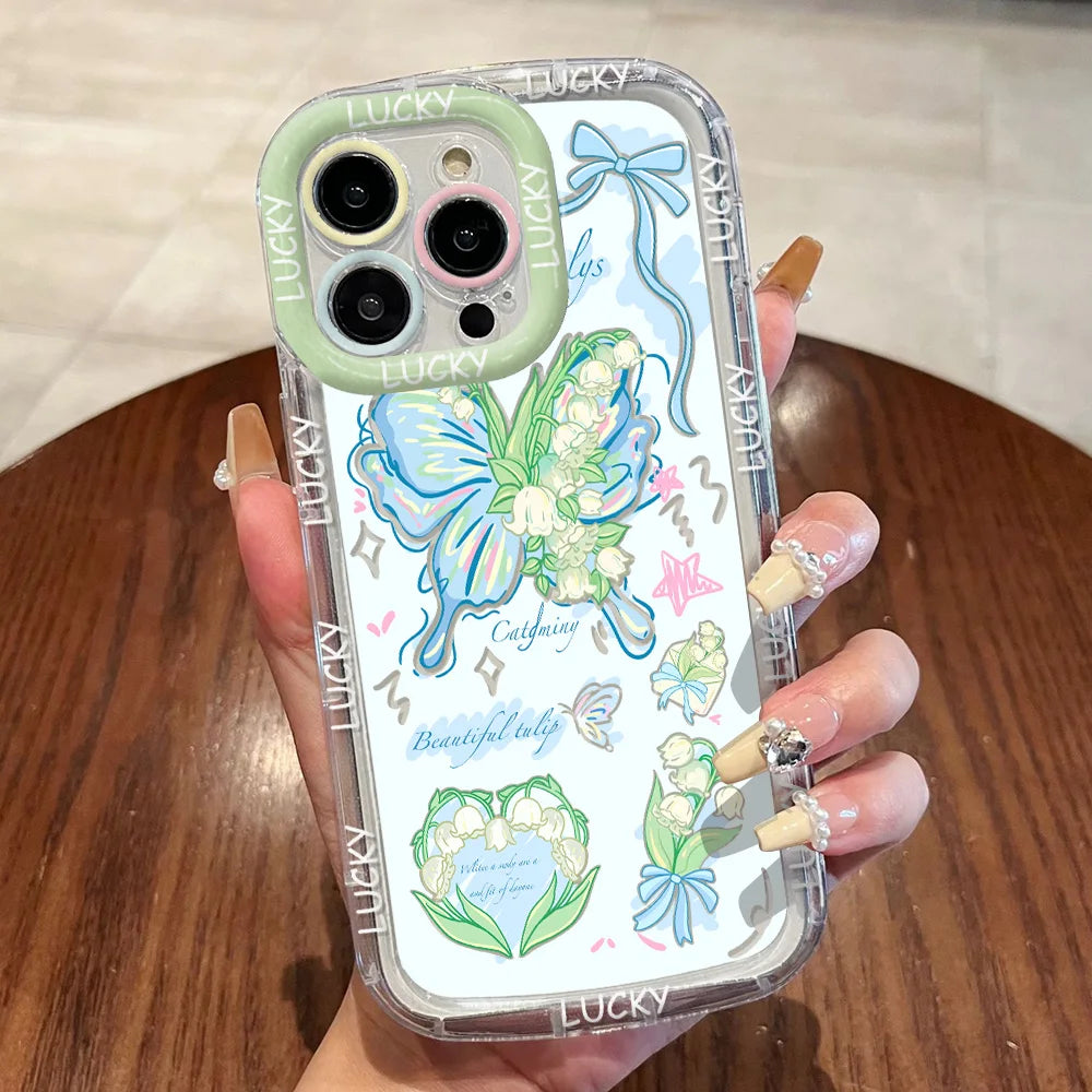 Cut Cat Aninal Phone Case For iPhone 15 Funda iPhone 16 17 Pro Max 11 13 14 12 7 8 Plus detail view