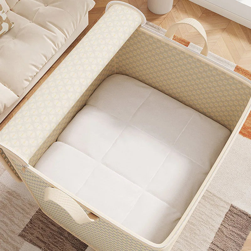 Bag Non-Woven Fabric Home Storage Organizer Dust-Proof Moving Storage Quilt Bag lifestyle view